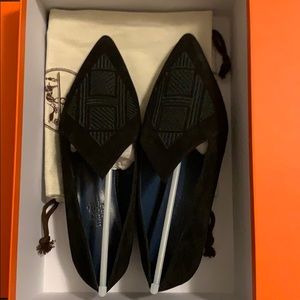 *SOLD* Noir Hermès Loafers